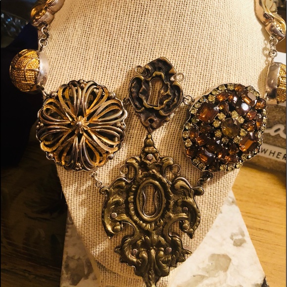 Barry Brinker citrine Topaz sterling silver necklace - Picture 4 of 17